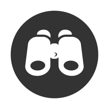 Siyah daire - vektör ikonik tasarım arama simgesi