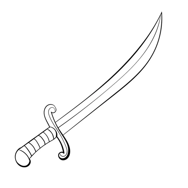 Sward illustration - handgezeichneter Vektor — Stockvektor