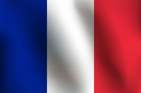 Flagga av Frankrike - vektor illustration — Stock vektor