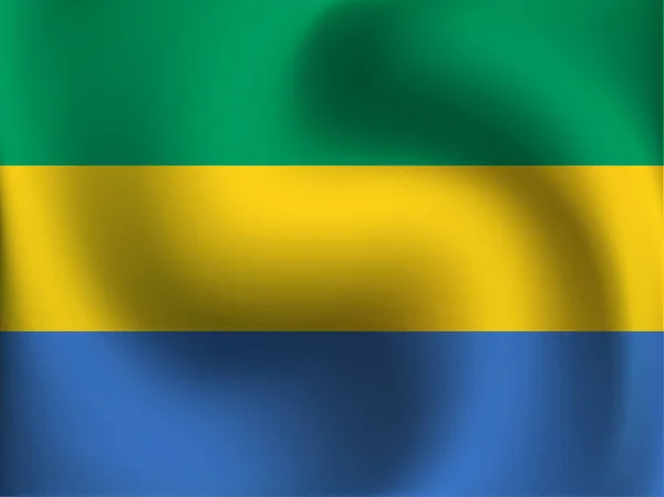 Drapeau du Gabon - illustration vectorielle — Image vectorielle