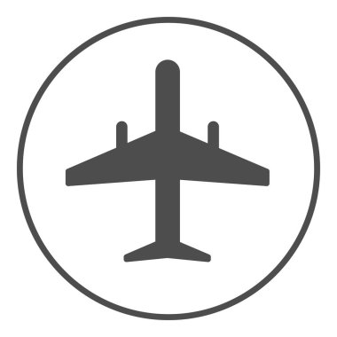 Uçak ikonu vektör gösterimi