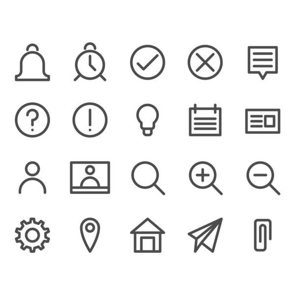 Основные бизнес, интернет-интерфейс линейных концепций
