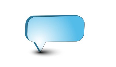 İleti telefon simgesi gölge ile. Mavi renk gradyan ile. İletişim kavramı