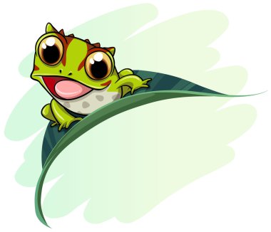 Boynuzlu kurbağa çizgi film