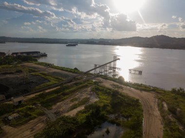 Eski Kömür Madenciliği ve Nakliye Limanı hava görüntüsü