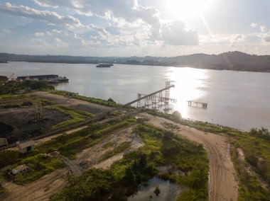 Eski Kömür Madenciliği ve Nakliye Limanı hava görüntüsü