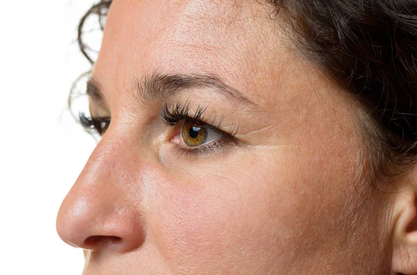 Eyes and nose of an attractive woman — Stock Photo, Image