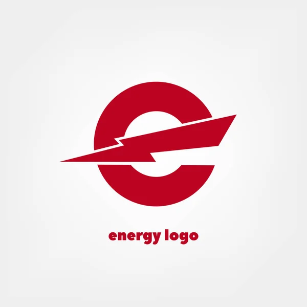 Logo z symbolem energii — Zdjęcie stockowe