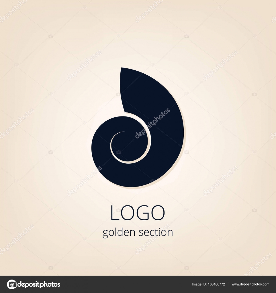 壳黄金分割徽标图库矢量图©nata4natali 166166772