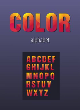 Parlak geometrik alfabesi