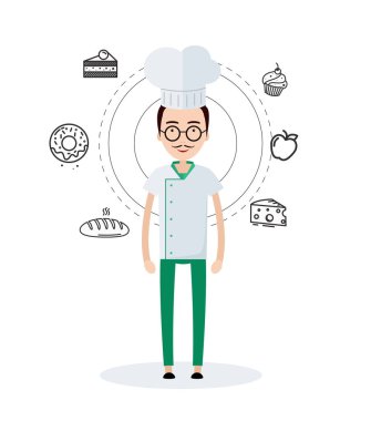 Şef karakter çizimi