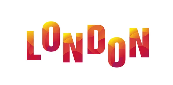 Londra renkli logo — Stok Vektör