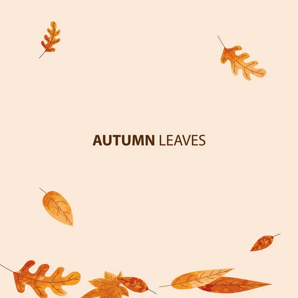 Feuilles d'automne fond — Image vectorielle