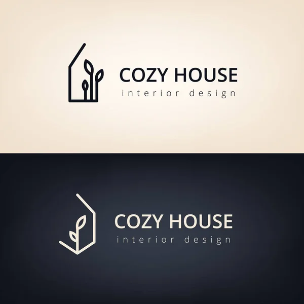 Cozy house logo — Stock Vector