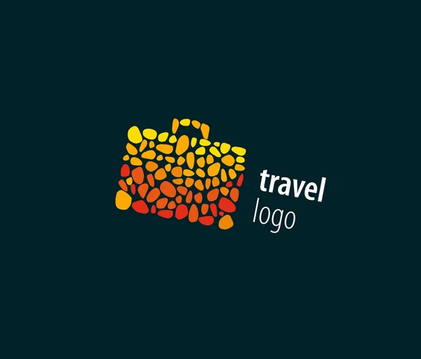 Mosaïque logo de la valise — Image vectorielle