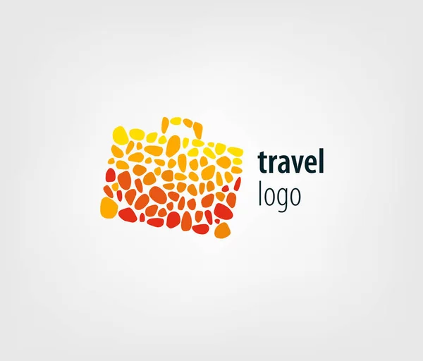 Mosaïque logo de la valise — Image vectorielle