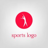 Sportovní logo s mužem