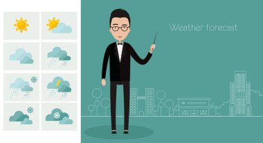 Adam önde gelen hava tahmini