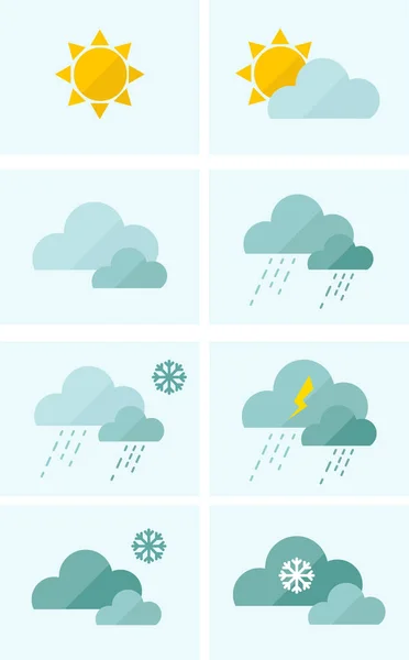 Plantilla meteorológica — Archivo Imágenes Vectoriales