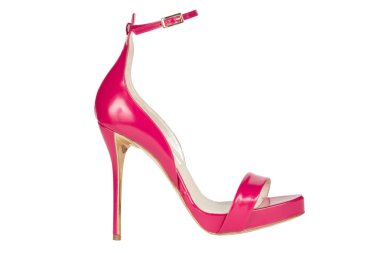 Ayakkabılar. Kadın ayakkabısı beyaz zemin üzerinde. sigorta primi ayakkabı. İtalyan marka ayakkabı.