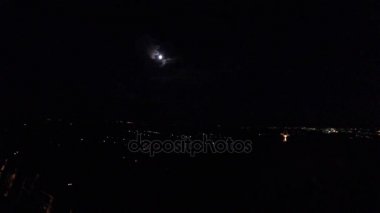 Gece açılış, kokpit görünümü