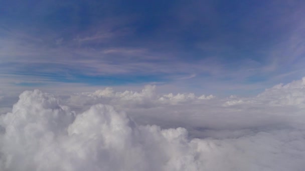 Uçan Cumulus bulutları den — Stok video