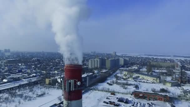 Верхня частина труби курить — стокове відео