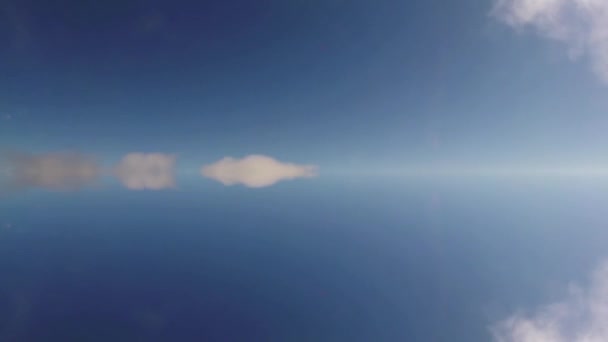Αφηρημένο σχήμα σύννεφο στον ουρανό — Αρχείο Βίντεο