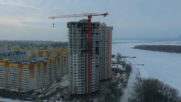 河岸上的新建筑 — 图库视频影像