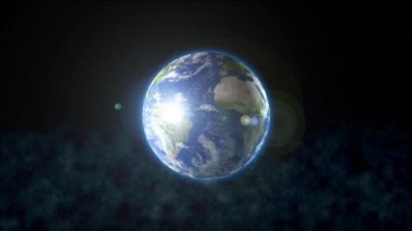 Dünya uzayda döner.