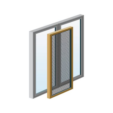 Web sitesi için çizimler kümesi - vektör simgeleri pencereler. Webit.Top pencere pencere net cam kazement ışık inşaat ızgara için Element 3 sivrisinek ağları