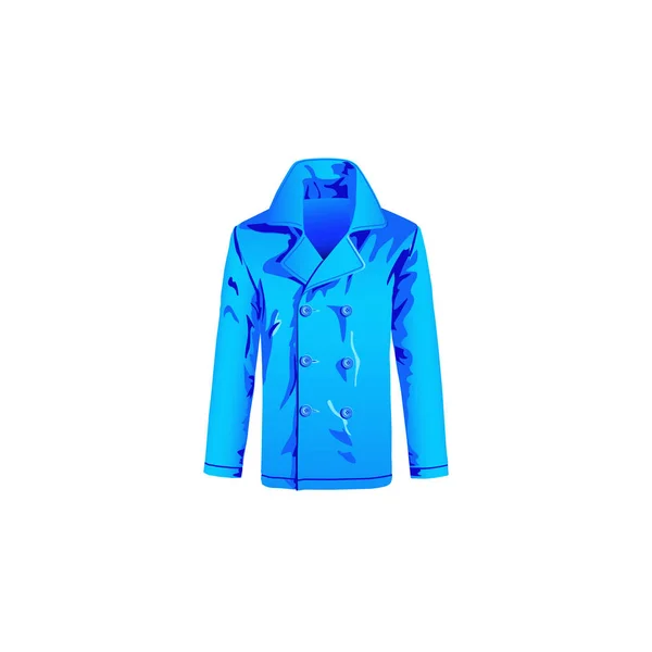 Una serie di illustrazioni per il sito web icona vettoriale maschile. Elemento 4 cappotto cappotto blu cappotto cappotto abbigliamento capispalla autunno moderno di Webit.Top — Vettoriale Stock