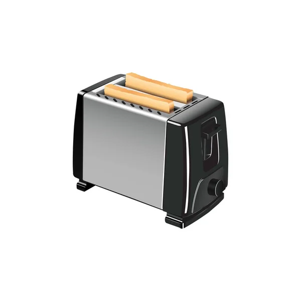 A set of illustrations for website - appliances vector icon. Element 8 toaster bread fry heat food cook toasted kitchen breakfast hot of Webit.Top — Stock Vector