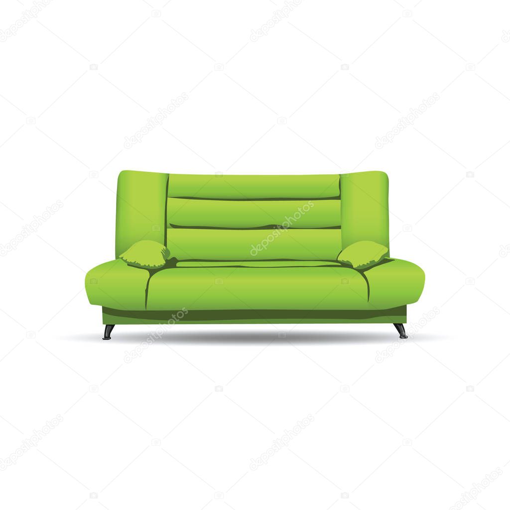 A set of illustrations for website - furniture vector icon. Element 2 divan sofa couch settee sleep dream comfort interior decor of Webit.Top