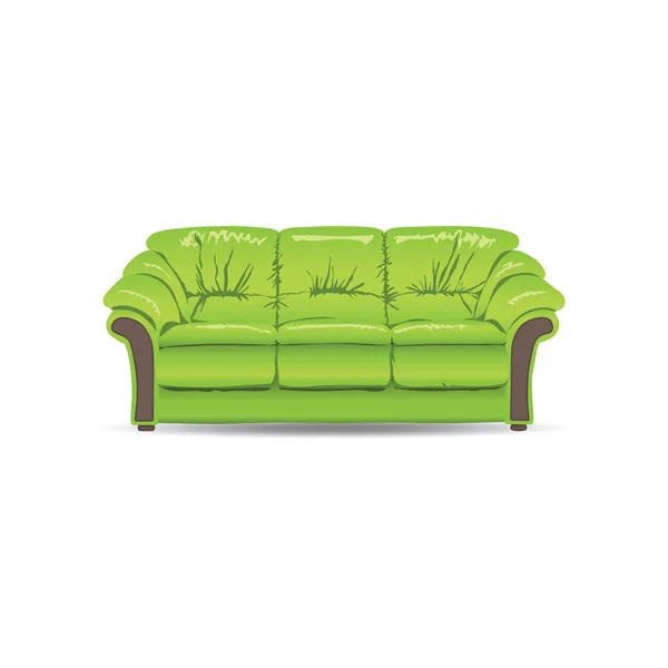 Een set van illustraties voor website-meubilair vector pictogram. Element 3 Divan sofa bank Bank slaap droom comfort interieur van webit. Top — Stockvector