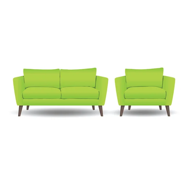 Eine Reihe von Illustrationen für Website - Möbel-Vektor-Symbol. element 8 Sofa und Sessel Sofa Sofa Sofa Sessel Sessel Lounge Comfort von webit.top — Stockvektor