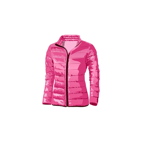 Μια σειρά από εικονογραφήσεις για την ιστοσελίδα-ράστερ ροζ γυναικεία ρούχα. Στοιχείο 3 μπουφάν ρούχα φθινοπωρινό ρουχισμό ρουχισμού βροχή αθλητική ντουλάπα μόδας του WebIT. top — Φωτογραφία Αρχείου