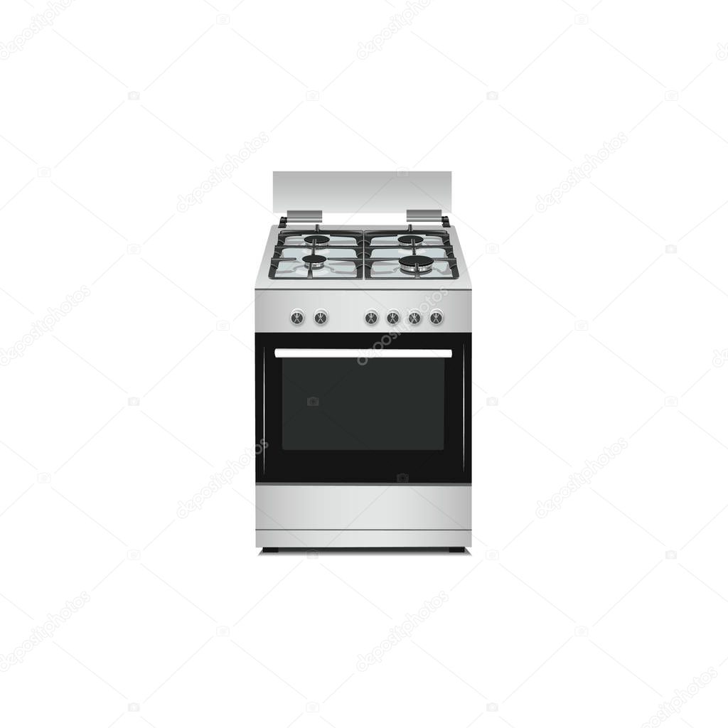 A set of illustrations - appliances raster image. Element 2 gas oven gas-stove gas-range gas-cooker gas-fire gas burner cooking flame food heat kitchen stove of Webit.Top