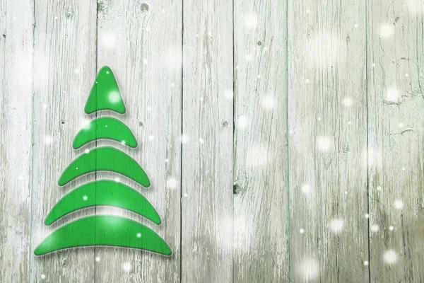 Año Nuevo y árbol conceptual de Navidad sobre un fondo viejo . —  Fotos de Stock