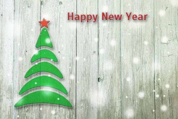 Yeni yıl ve Noel kavramsal ağacı — Stok fotoğraf