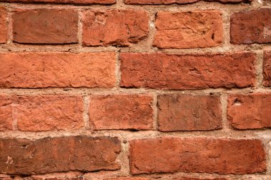 Eski kırmızı tuğla duvar arkaplanı.