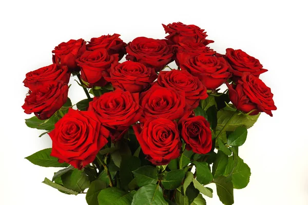 Renkli çiçek buketi beyaz izole kırmızı gül dan.