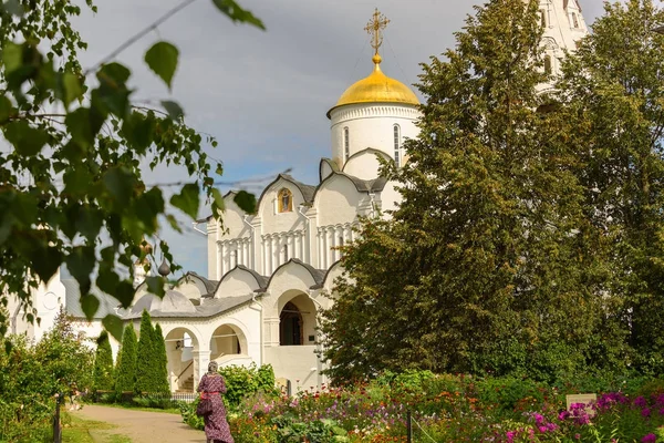수 즈 달에 고 대 교회입니다. 러시아의 "황금 반지". 역사적인 명소와 러시아의 아키텍처. — 스톡 사진