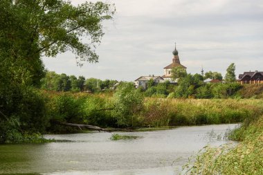 Suzdal eski kilisede. Rusya'nın 