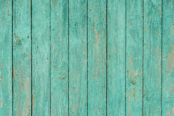 Textura verde claro fondo madera tablas viejas con pintura pelada . — Foto de Stock