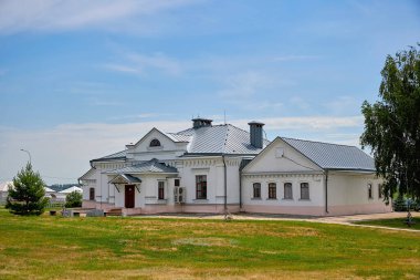 Bulgaristan 'daki yönetim binası. Tarihsel ve arkeolojik kompleks Bulgar, Rusya, Tataristan.