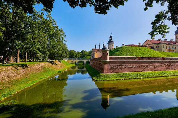 Внешний Вид Средневекового Замка View Old Castle Fortress Wall Roat — стоковое фото