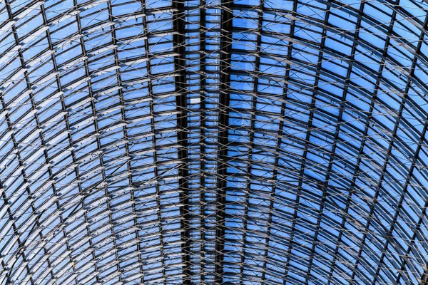 Szklany Dach Starego Centrum Handlowego Projekt Szklanego Dachu Streszczenie Tekstury — Zdjęcie stockowe