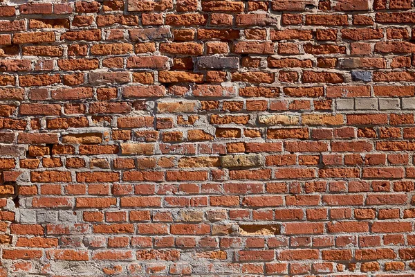Texture Vieux Mur Briques Vieille Maçonnerie Briques Rouges Fond Brique — Photo