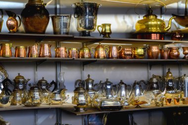 El yapımı bakır, pirinç ve gümüş sofra takımı satışı.